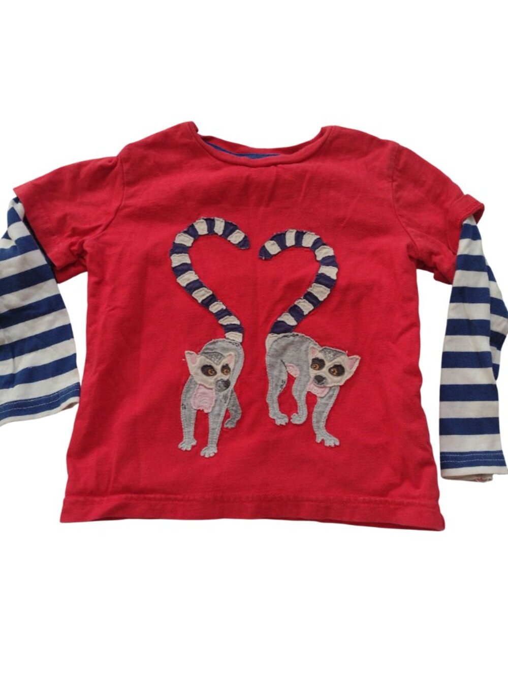 Mini Boden Next Boys Long Sleeve Tops 3-4 Lot of 2 Lemur Farm Tractor Tees - Picture 4 of 8